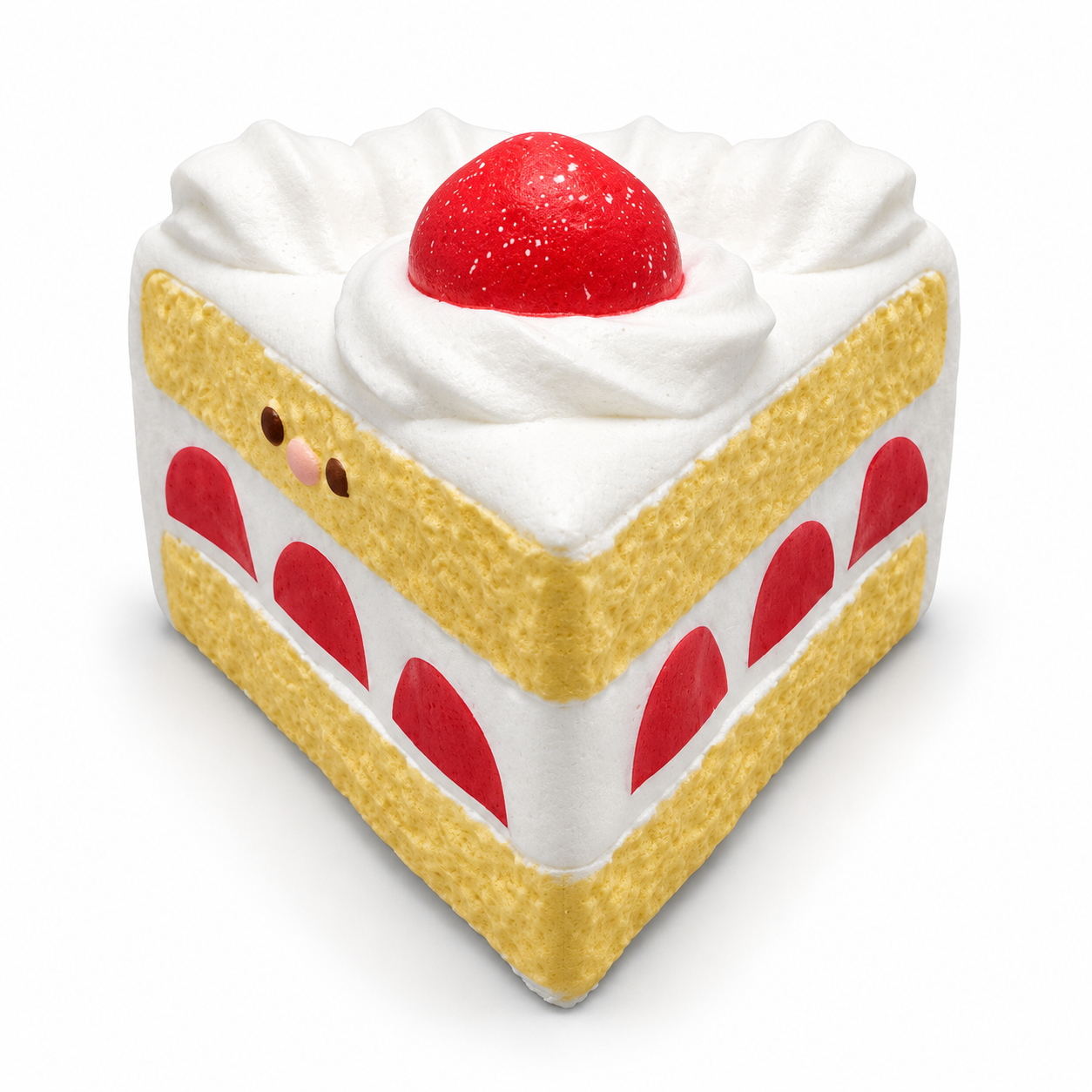 Actual Strawberry Cake Slice