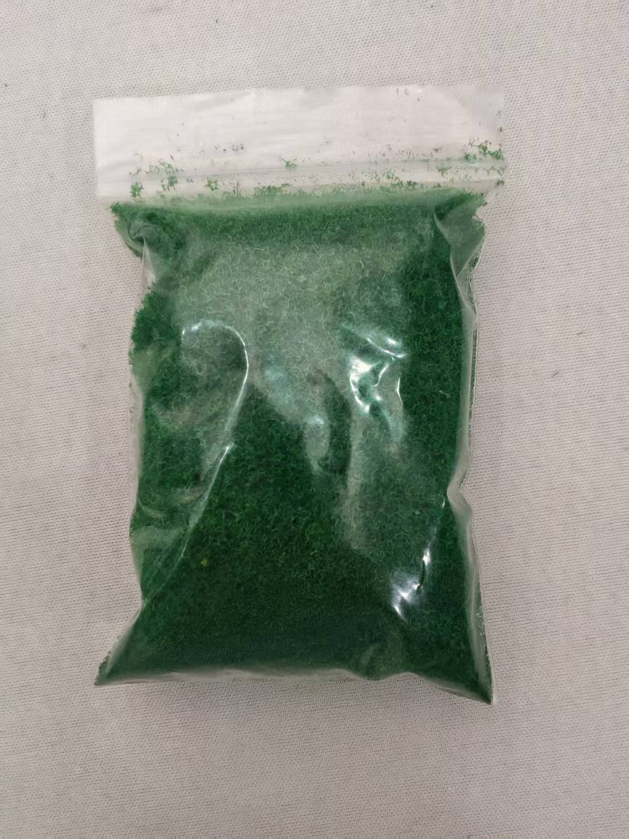 Green material in its sale bag