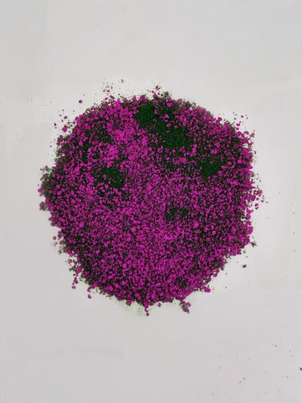 Pink material spread out to show its color and texture