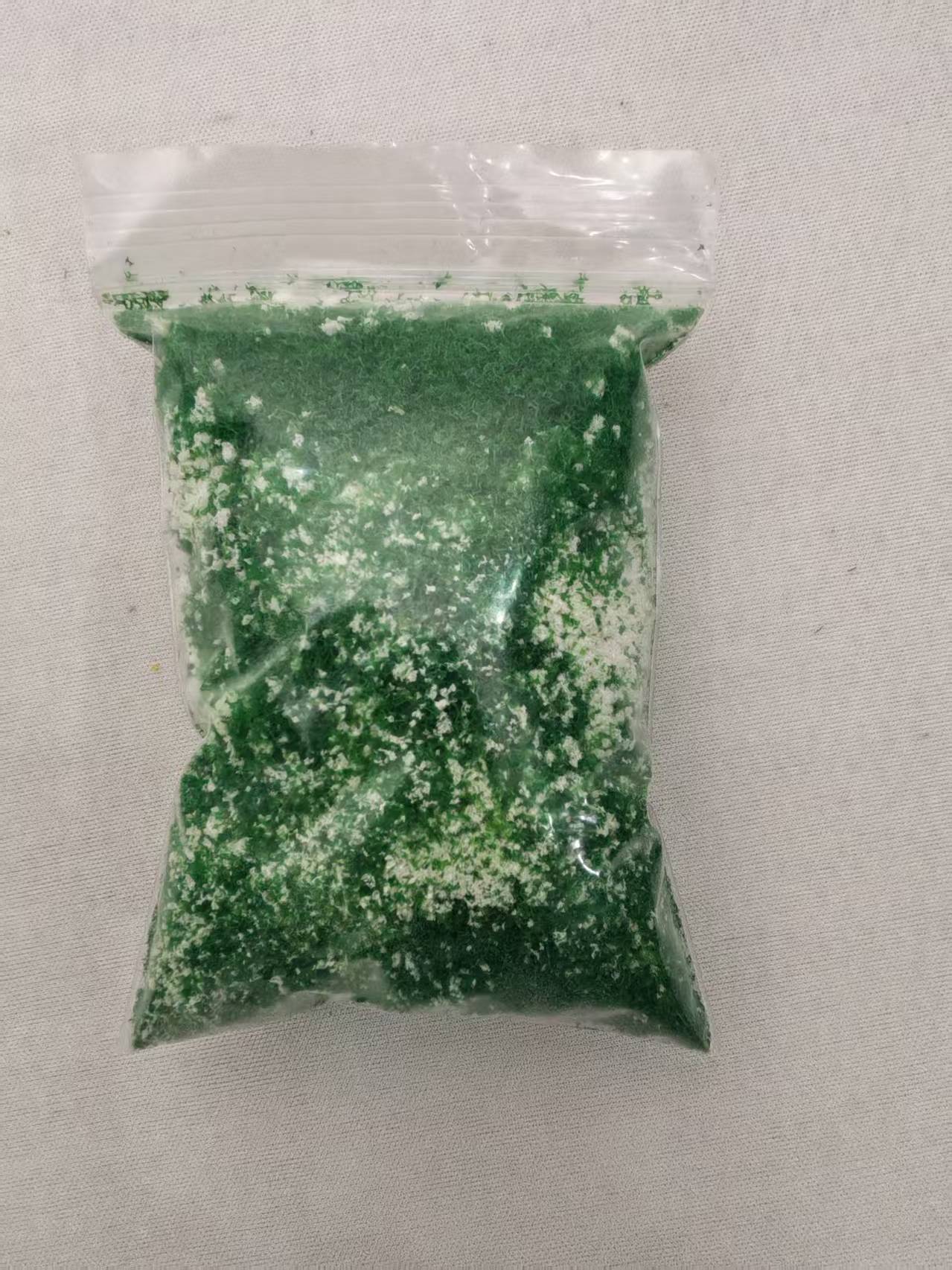 White material in its sale bag