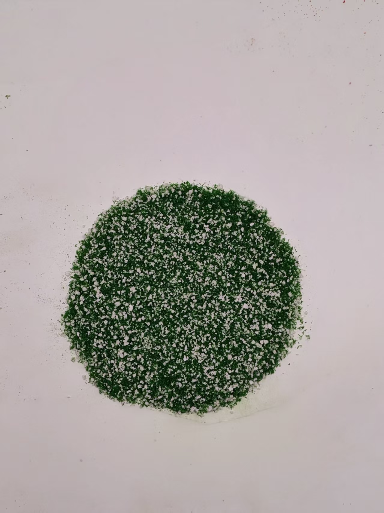 White material spread out to show its color and texture
