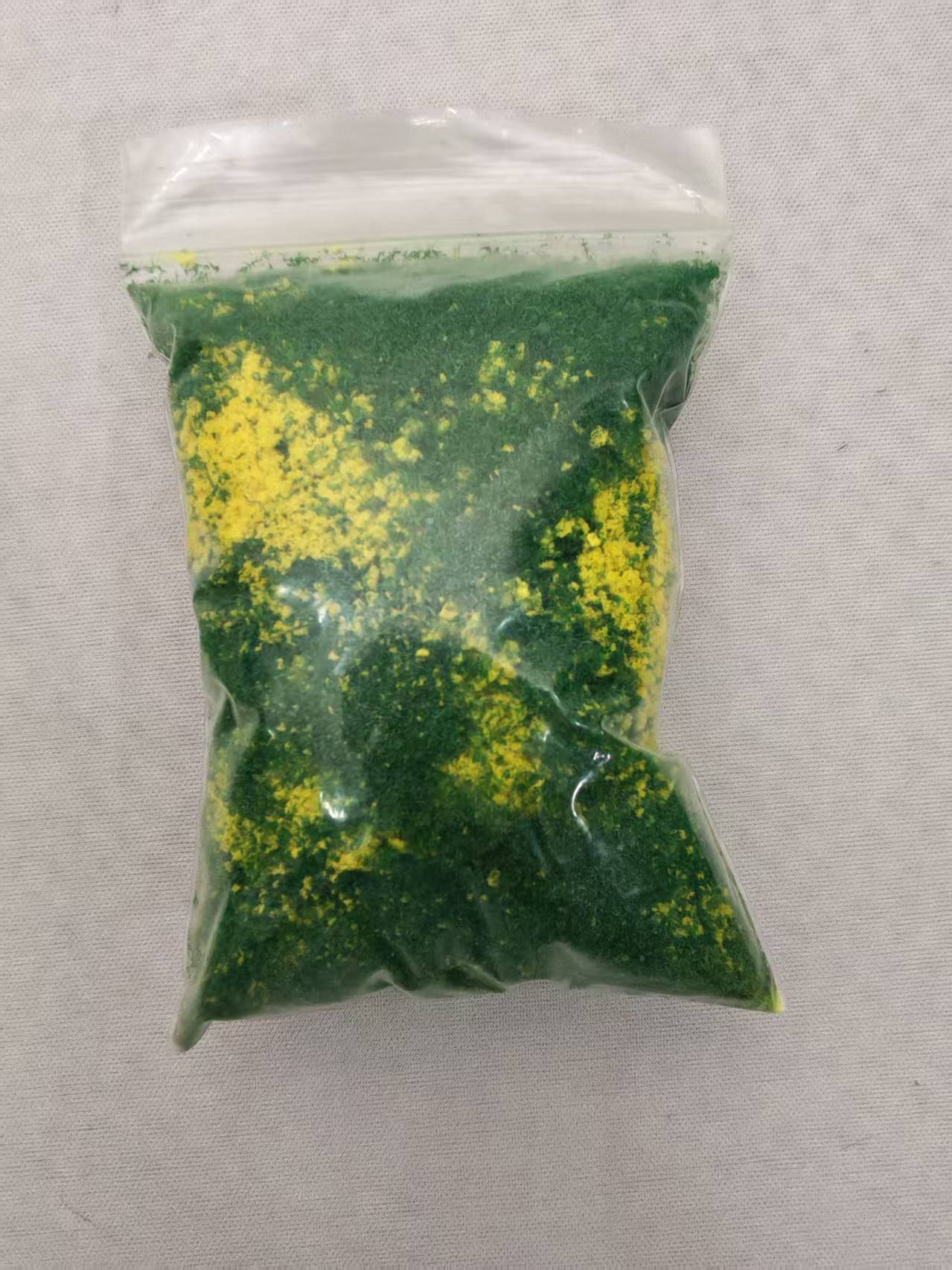 Yellow material in its sale bag